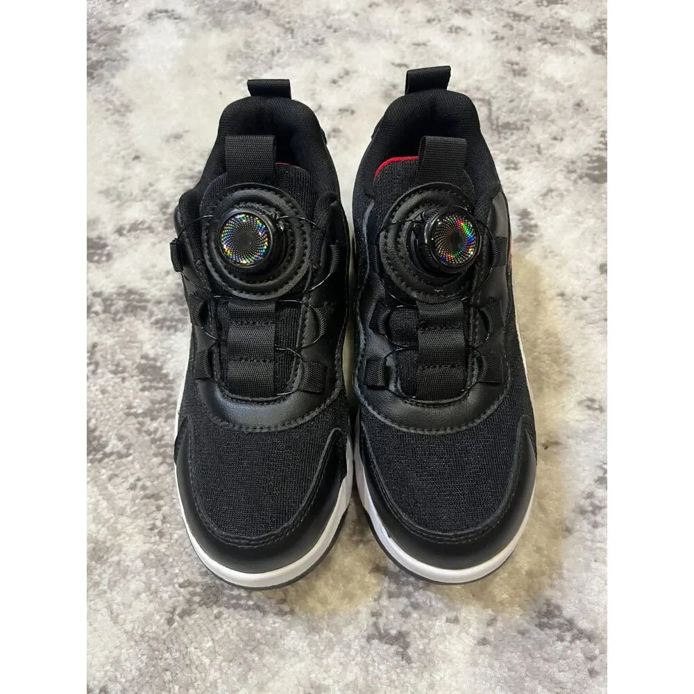 Roller skate shoes for kids boys girls sport sneakers 4 wheels footwear Sz 3